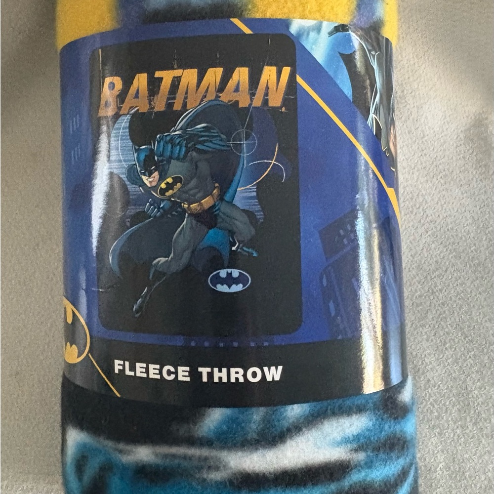 SuperHero Batman Throw Blanket 45" x 60" DC Comics Dark Knight